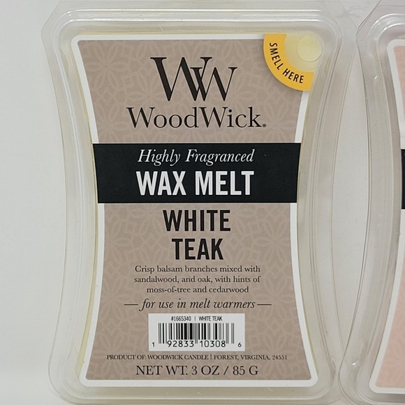 WoodWick Wax Melt Lot Vanilla & Sea Salt And White Teak Highly Fragranced 3 oz E - Picture 2 of 4